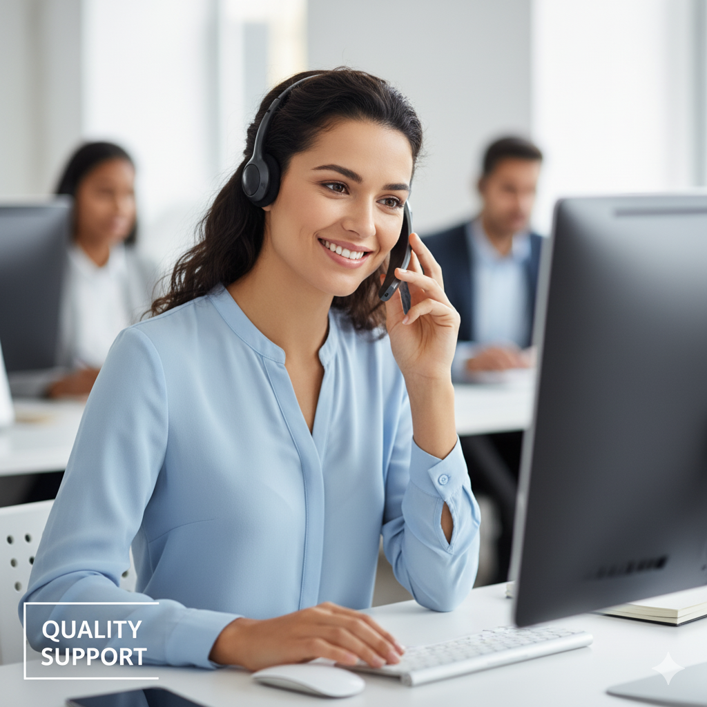 quality support staff happy to take your call