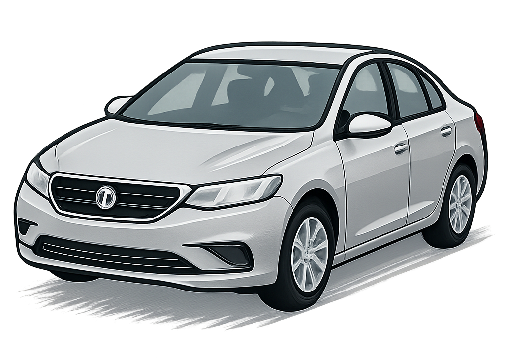 Silver sedan facing forward - 888InsuranceQuotes